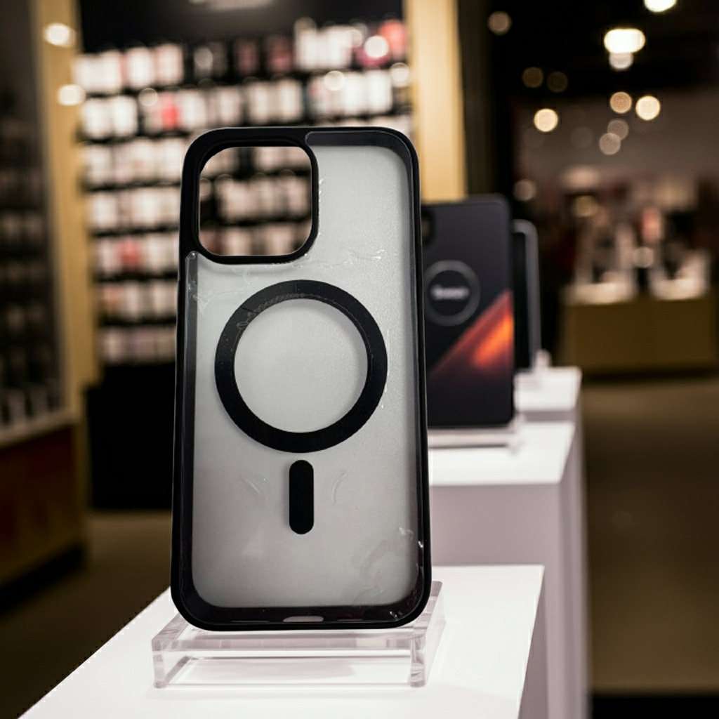 Cover trasparente iPhone 14 Pro Max MagSafe nero - MOKO