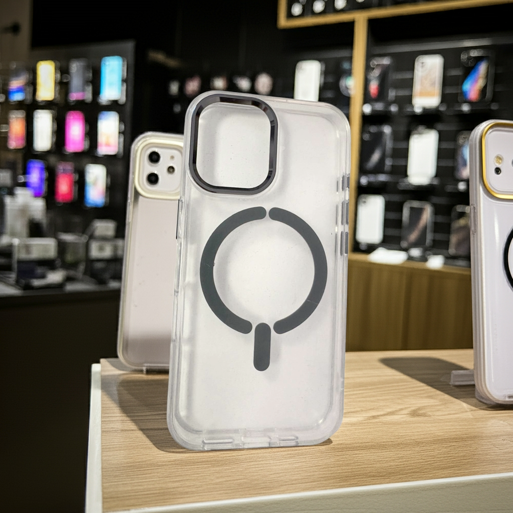 Cover trasparente magsafe Iphone 16 - titanio - MOKO