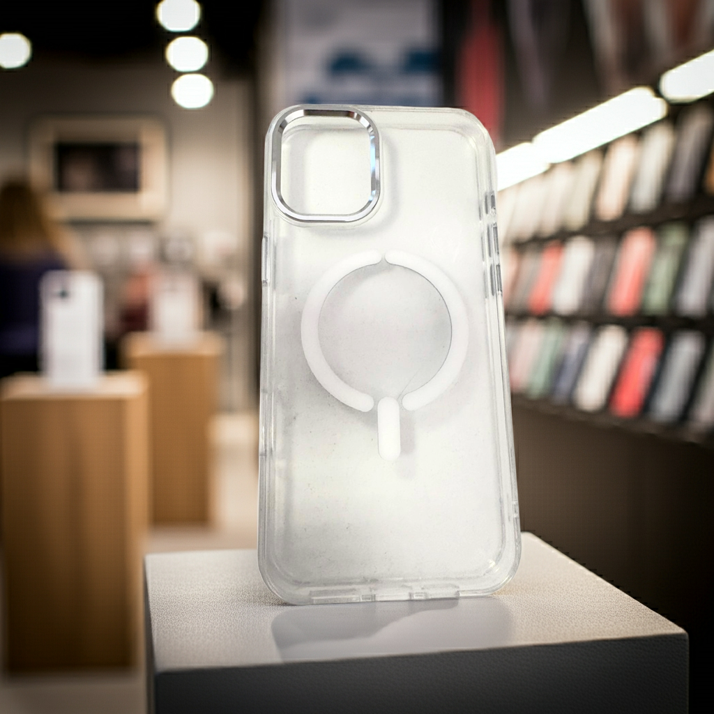 Cover trasparente magsafe Iphone 16 Plus- bianco - MOKO