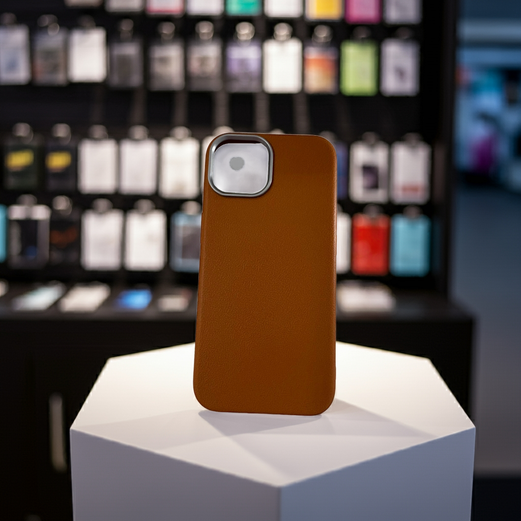 Cover colorata iPhone 15 marrone - Stile e Protezione per il Tuo Smartphone - MOKO