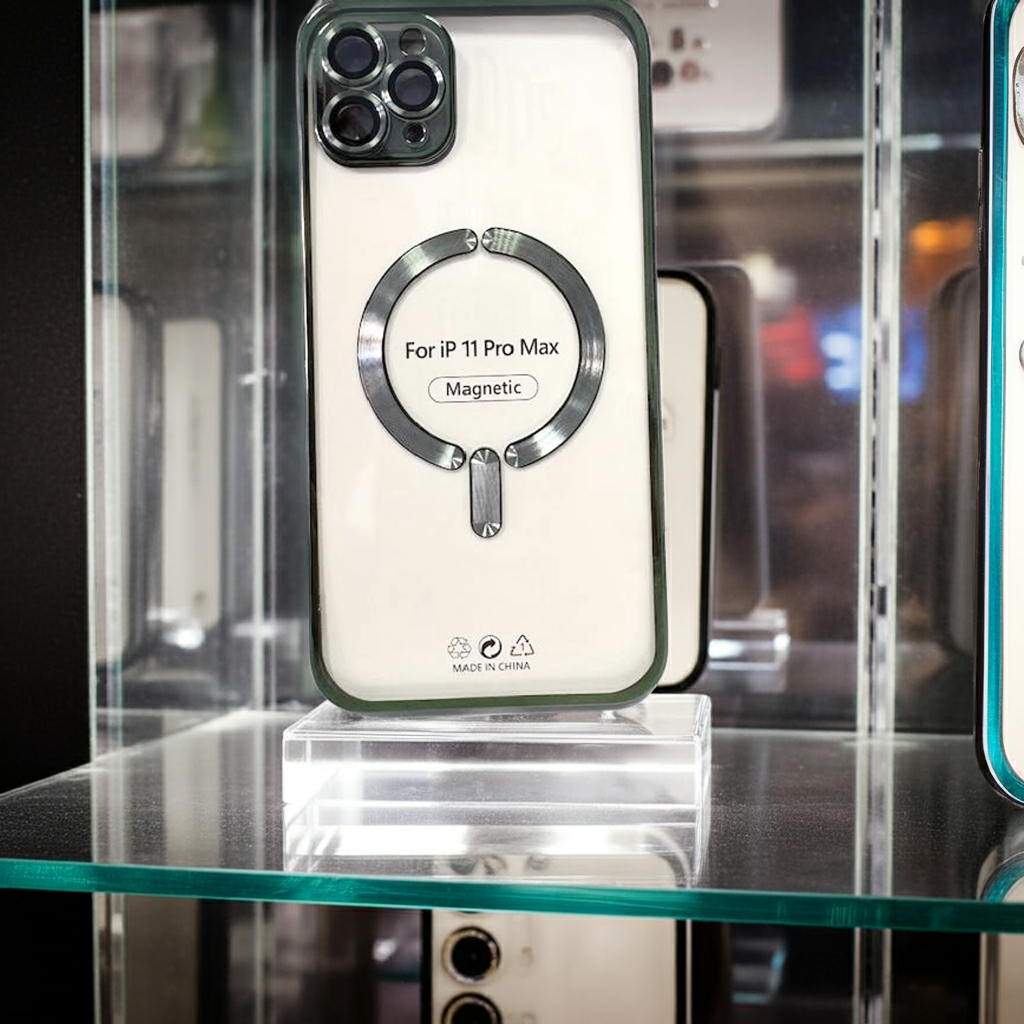 Cover trasparente iPhone 11 Pro Max MagSafe - Verde - MOKO