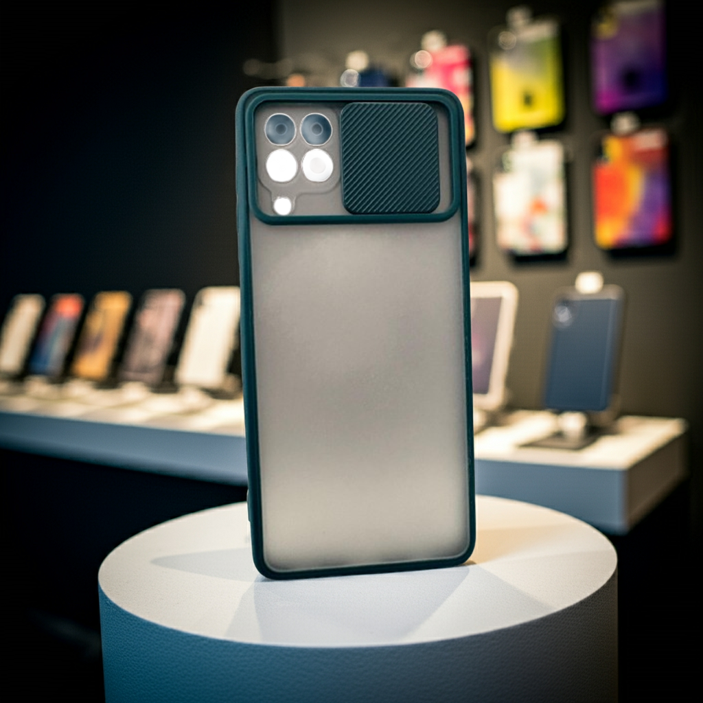 Cover Verde Samsung Galaxy A22 4G Semitrasparente - MOKO