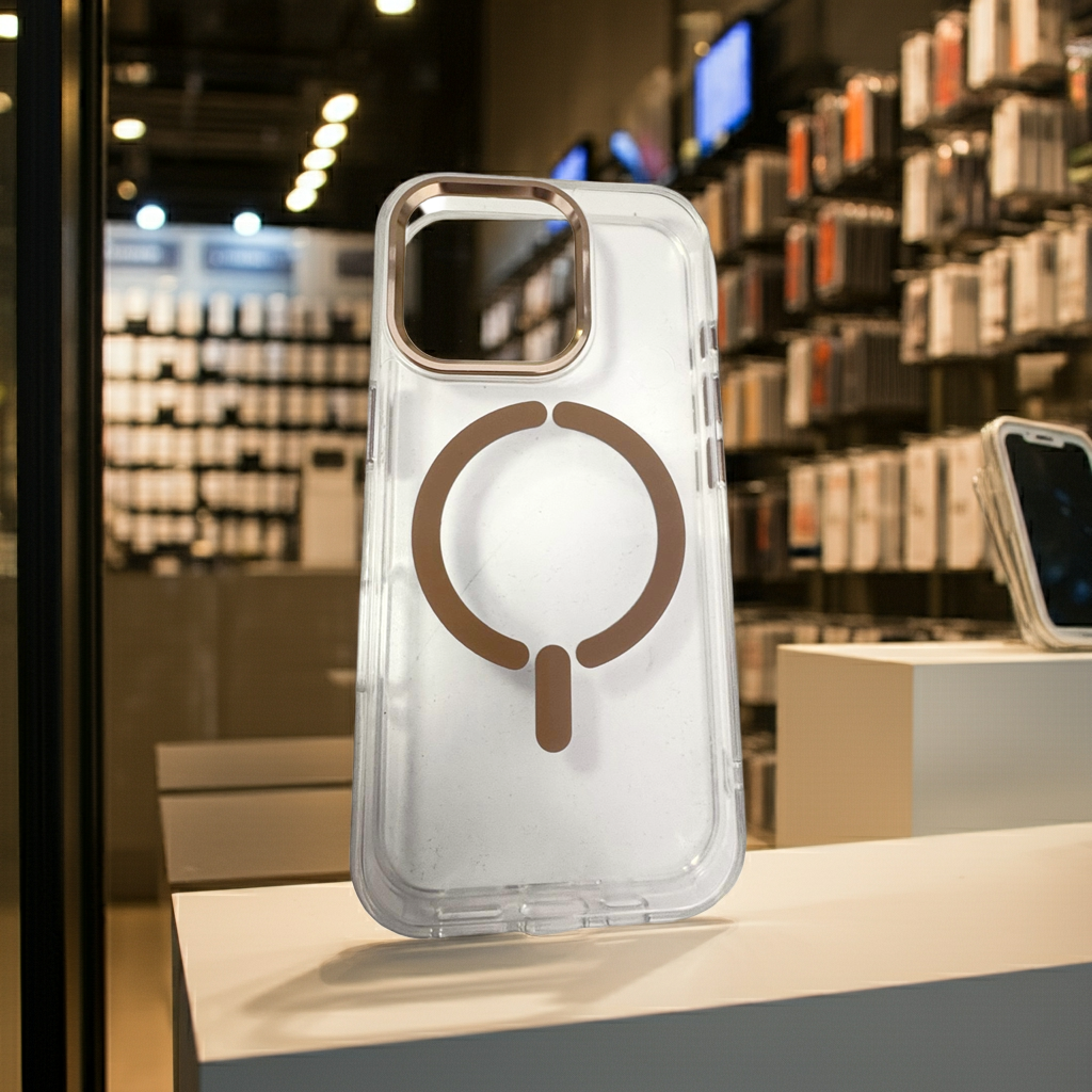 Cover trasparente iPhone 16 Pro MagSafe in rame - MOKO