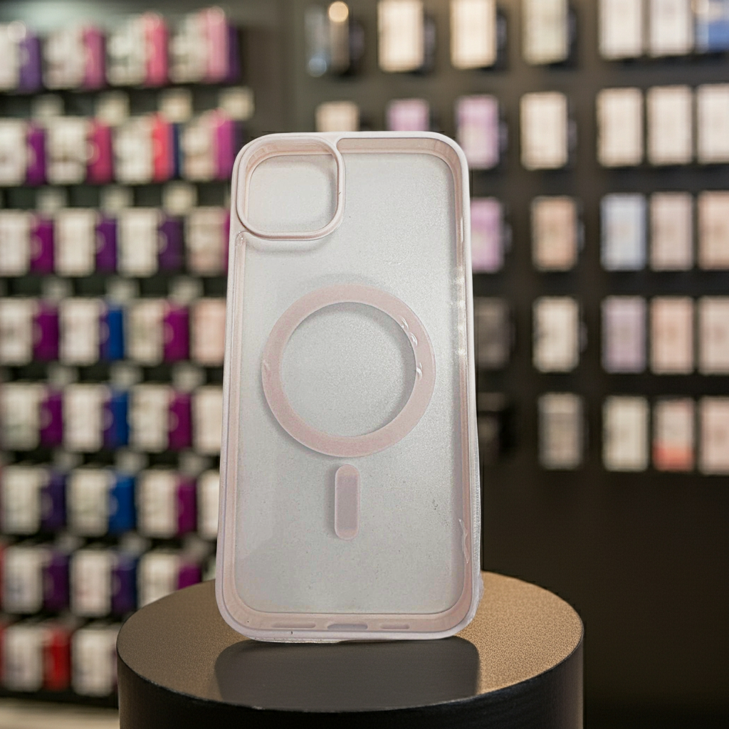 Cover trasparente magsafe Iphone 14 plus- rosa - MOKO