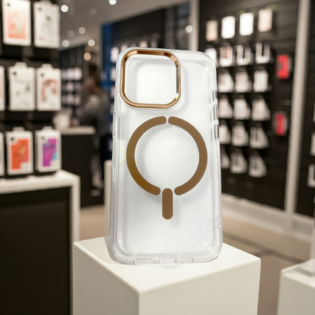 Cover trasparente magsafe Iphone 15 Pro- rame - MOKO