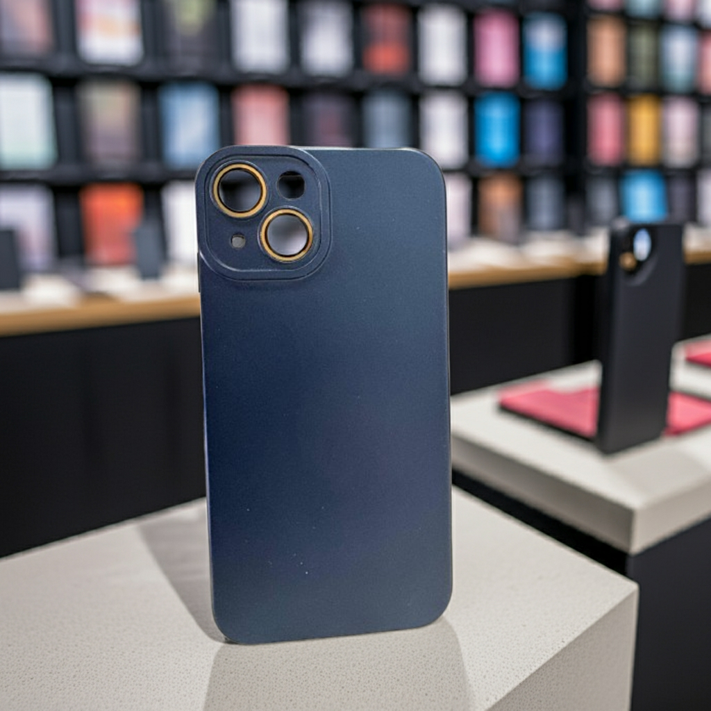 Cover iPhone 15 blu - Proteggi il tuo smartphone con stile e colore - MOKO