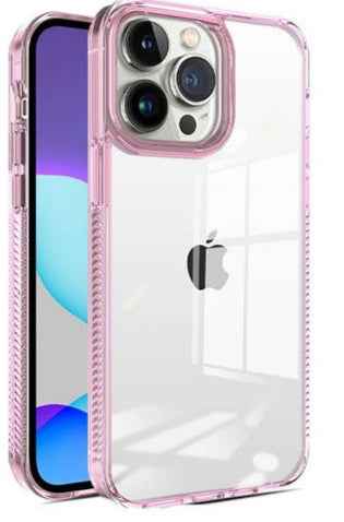 Cover rigida trasparente Iphone 16 Pro max- rosa - MOKO