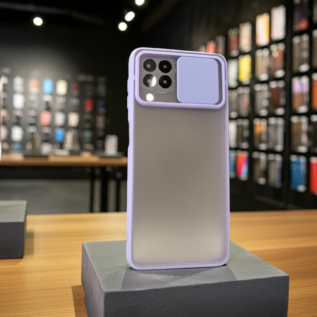 Cover semitrasparente Samsung Galaxy A22 4G lilla - Protezione elegante e leggera - MOKO