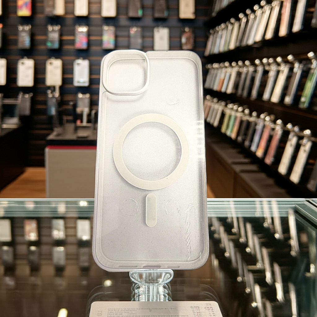 Cover trasparente iPhone 14 Plus MagSafe - Bianco - MOKO