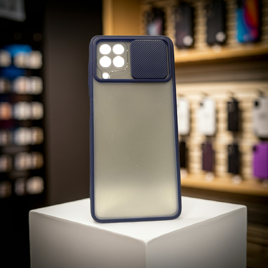 Cover Samsung Galaxy A22 4G blu - Elegante protezione semitrasparente e design sottile - MOKO