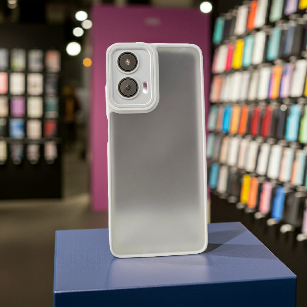 Cover semitrasparente Motorola G04 G24 E14 - Colore Bianco - MOKO