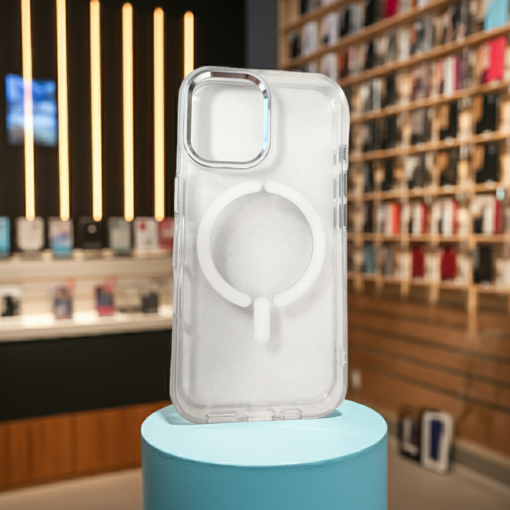 Cover trasparente magsafe Iphone 16- bianco - MOKO