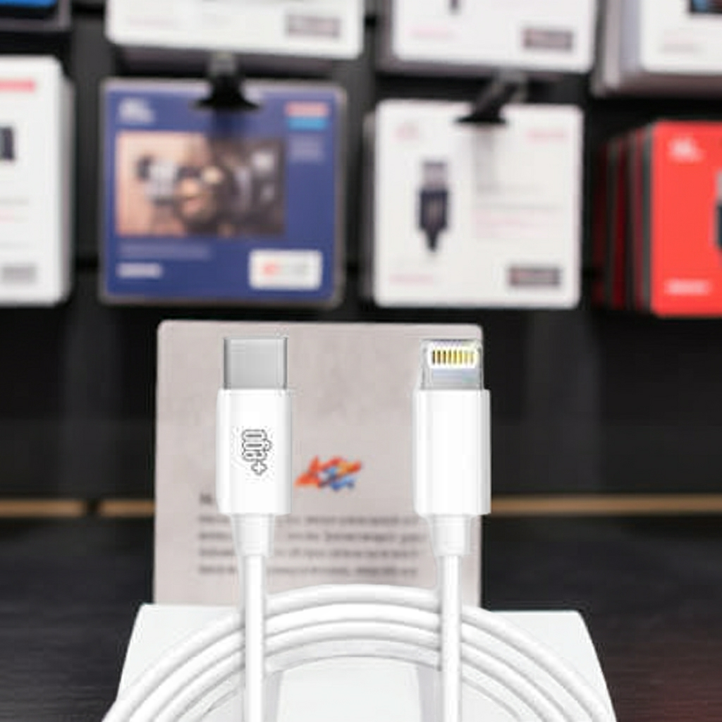 Cavo USB Lightning MFI Certificato per Ricarica e Trasferimento Dati - Bianco, Alta Qualità - MOKO