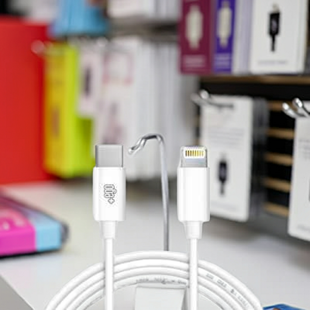 Cavo USB Lightning MFI Certificato per Ricarica e Trasferimento Dati - Bianco, Alta Qualità - MOKO
