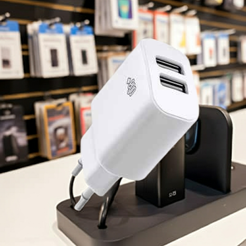 Caricatore dual USB per ricarica veloce e conveniente - MOKO