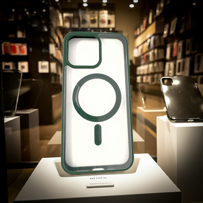 Cover trasparente iPhone 15 Pro Max MagSafe - Verde - MOKO