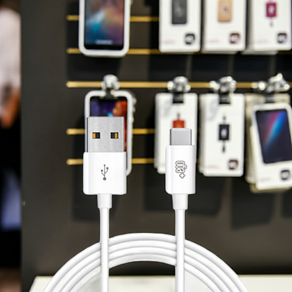 Cavo USB Type C 1 metro bianco per ricarica rapide - MOKO