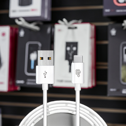 Cavo USB Type C 1 metro bianco per ricarica rapide - MOKO