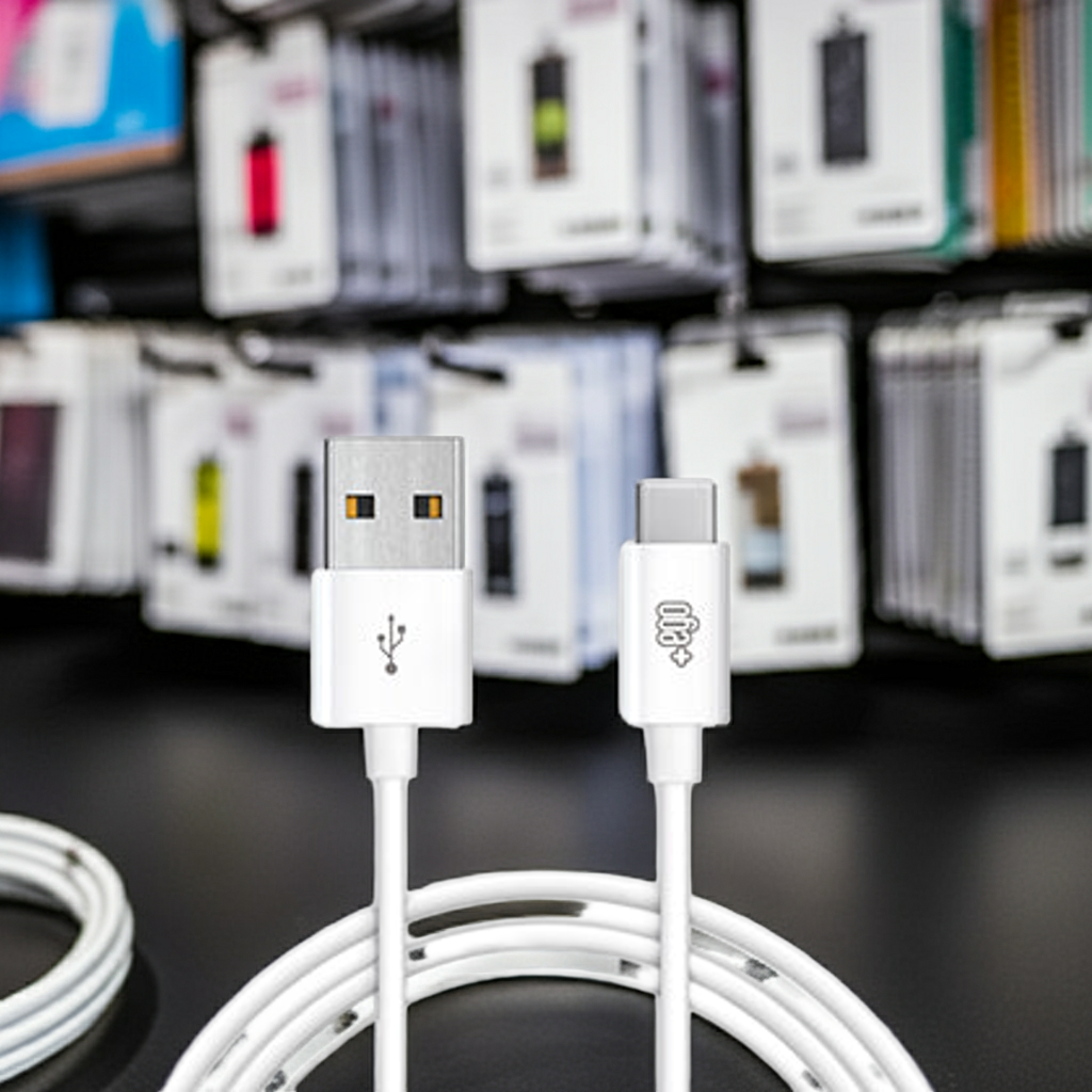 Cavo USB Type C 1 metro bianco per ricarica rapide - MOKO