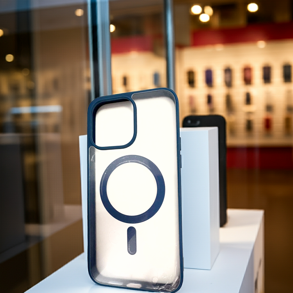Cover trasparente iPhone 14 Pro Max MagSafe - Blu - MOKO
