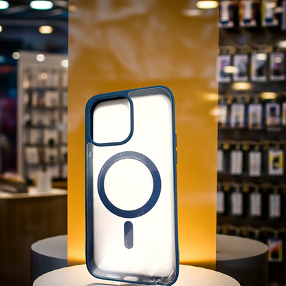 Cover trasparente iPhone 14 Pro Max MagSafe - Blu - MOKO