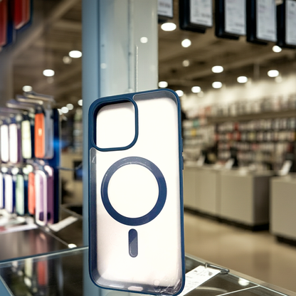 Cover trasparente iPhone 14 Pro Max MagSafe - Blu - MOKO