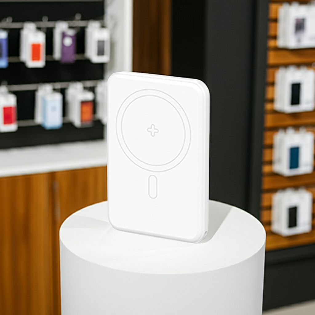 Power bank MagSafe bianco - MOKO