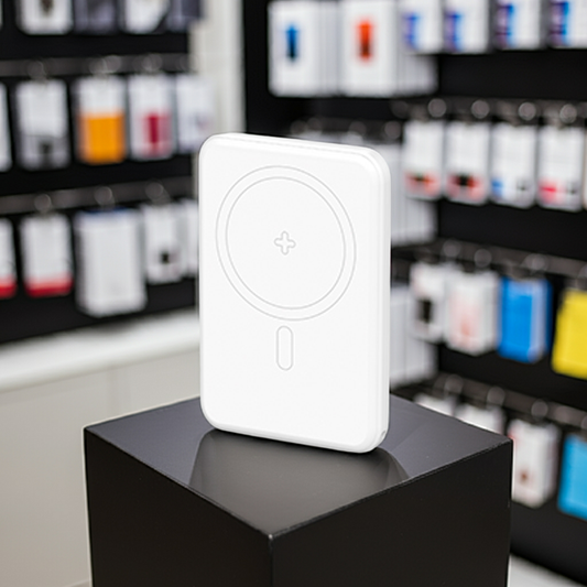 Power bank MagSafe bianco - MOKO