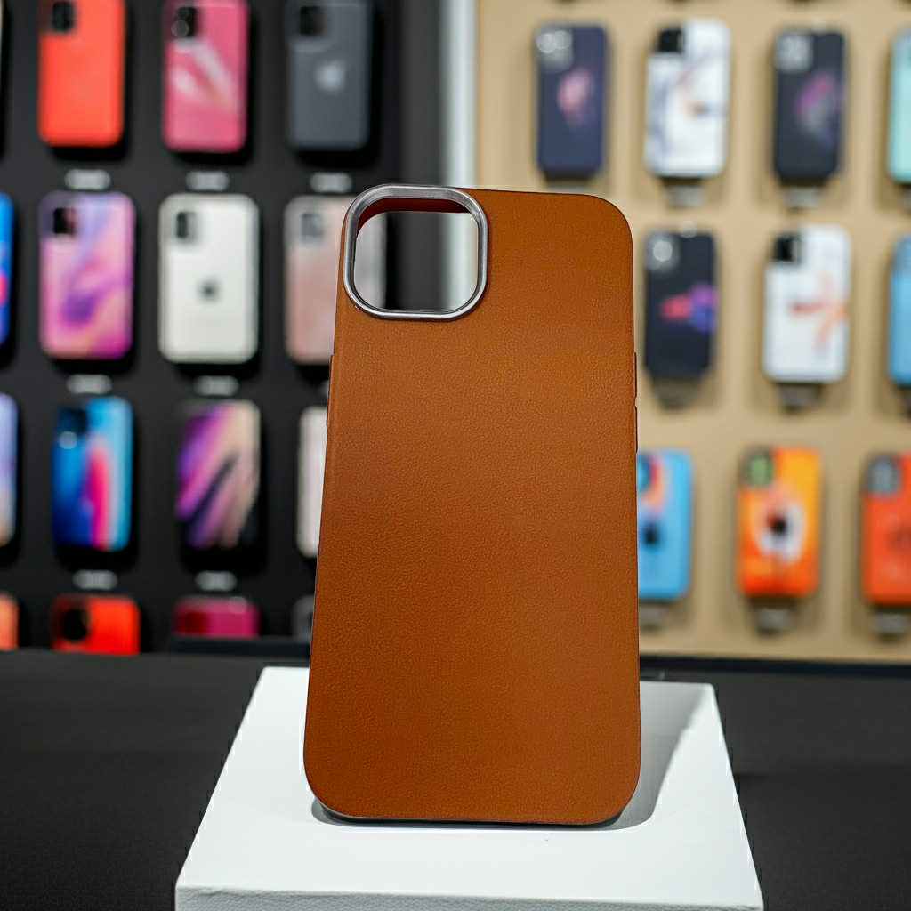 Cover iPhone 13 14 Marrone - Protezione Stile Elegante - MOKO