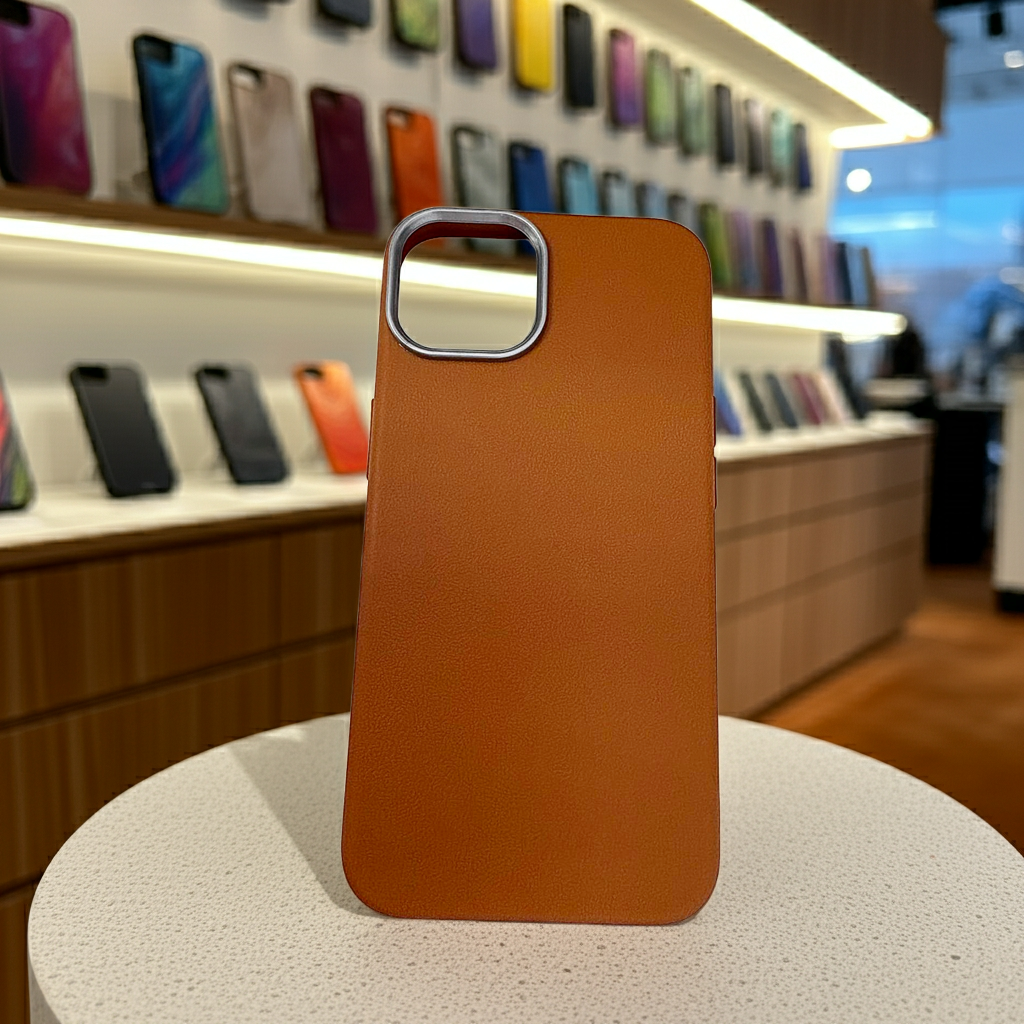 Cover iPhone 13 14 Marrone - Protezione Stile Elegante - MOKO