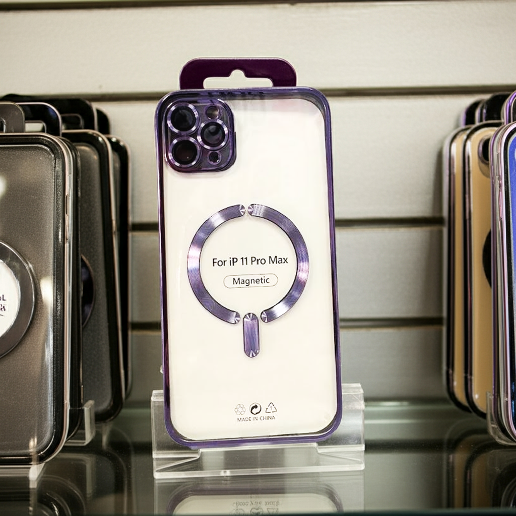 Cover trasparente iPhone 11 Pro Max MagSafe - Viola - MOKO