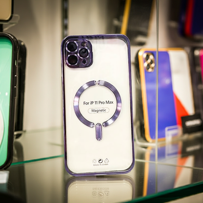 Cover trasparente iPhone 11 Pro Max MagSafe - Viola - MOKO