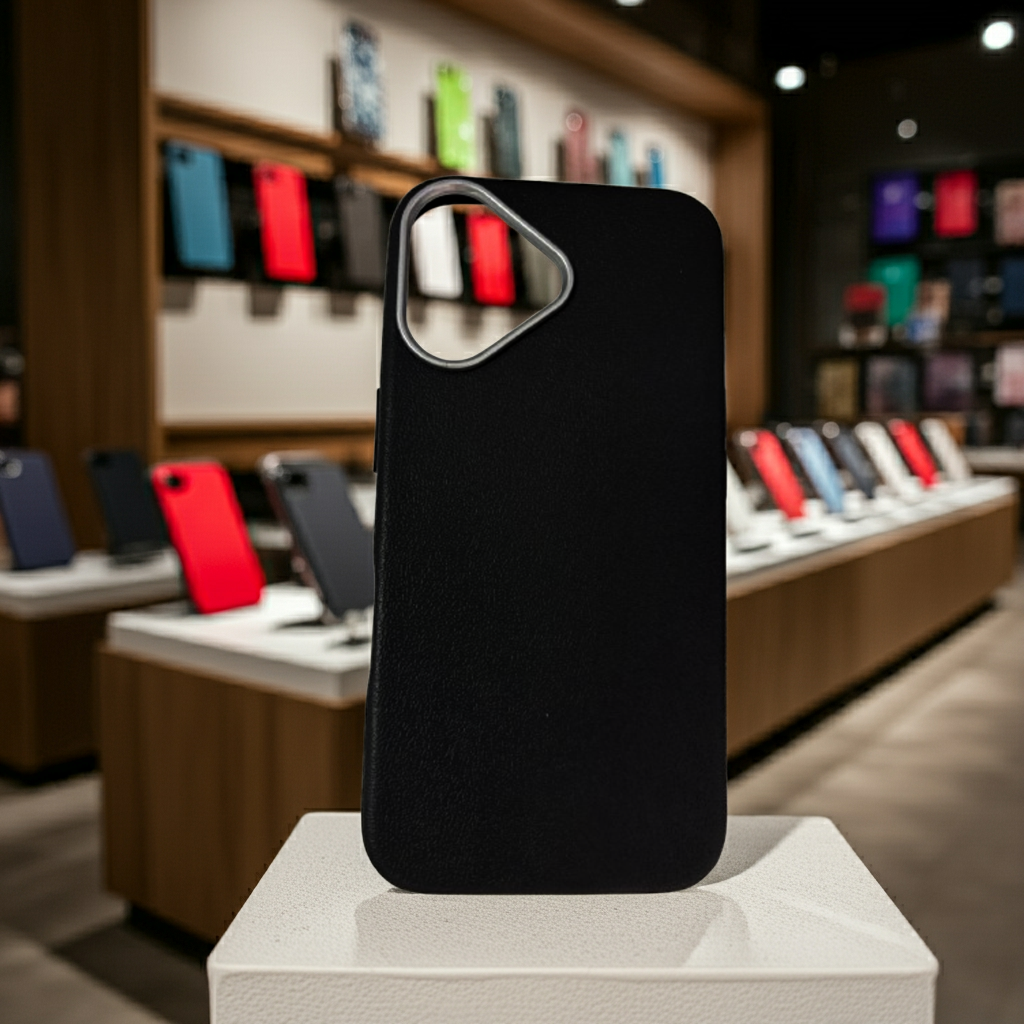 Cover iPhone 16 nero elegante - Protezione ottimale e stile raffinato - MOKO