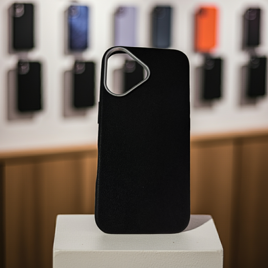 Cover iPhone 16 nero elegante - Protezione ottimale e stile raffinato - MOKO