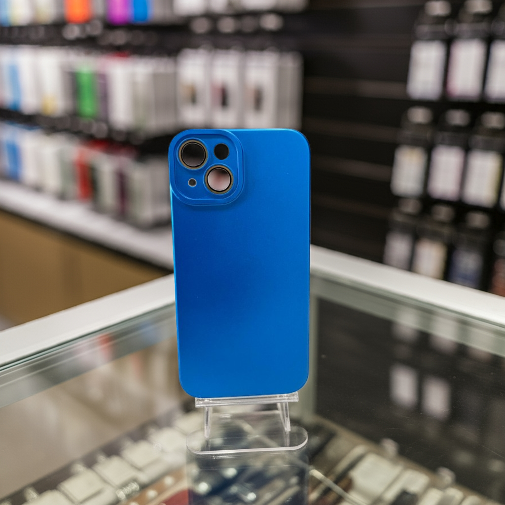 Cover colorata Iphone 14 blu - MOKO