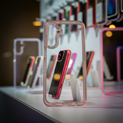 Cover trasparente rosa Samsung Galaxy A25 - Protezione elegante e leggera - MOKO