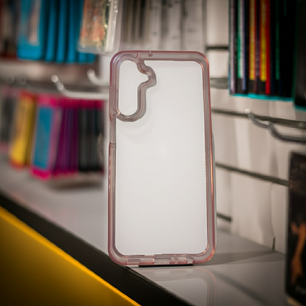 Cover trasparente rosa Samsung Galaxy A25 - Protezione elegante e leggera - MOKO