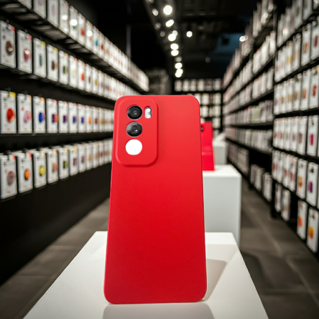 Cover Oppo Reno 12 5G rosso - Protezione colorata e stile per il tuo smartphone - MOKO
