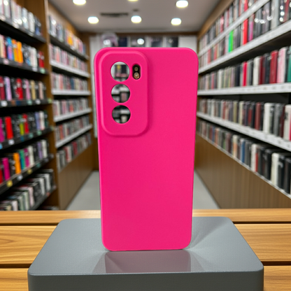 Cover Oppo Reno 12 5G colorata rosa fluo - MOKO