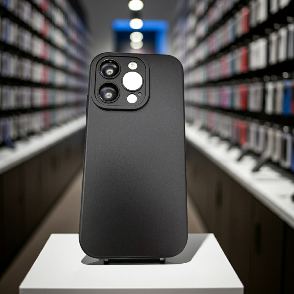 Cover colorata Iphone 15 Pro Max nero - MOKO