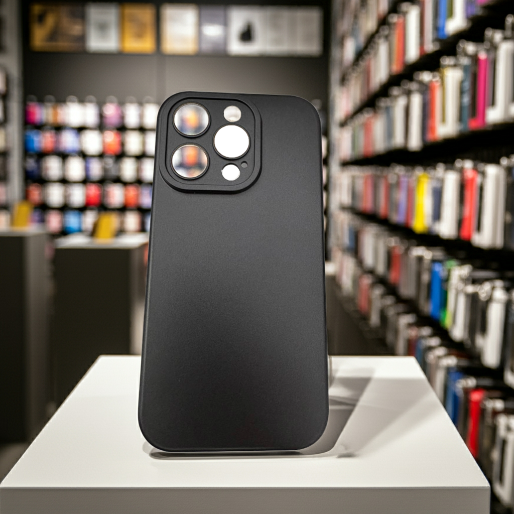 Cover colorata Iphone 15 Pro Max nero - MOKO