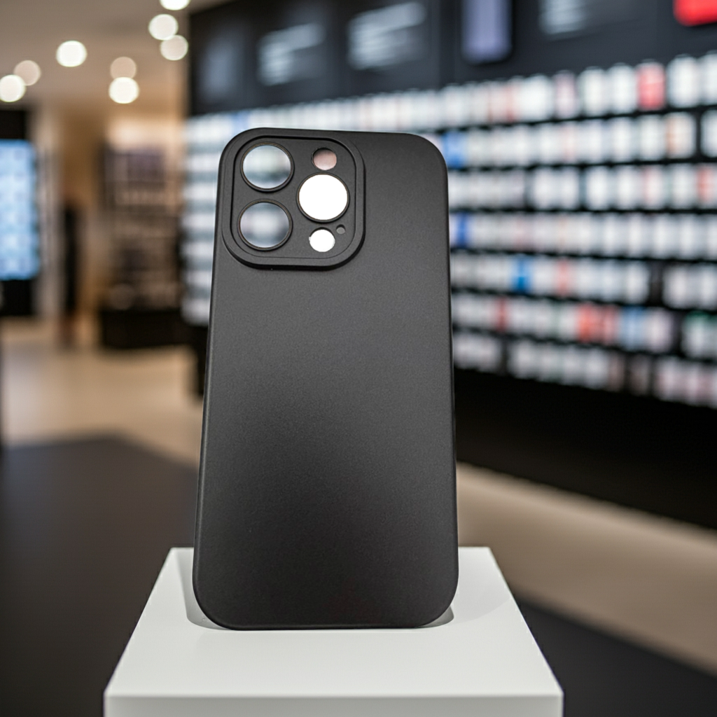 Cover colorata Iphone 15 Pro Max nero - MOKO