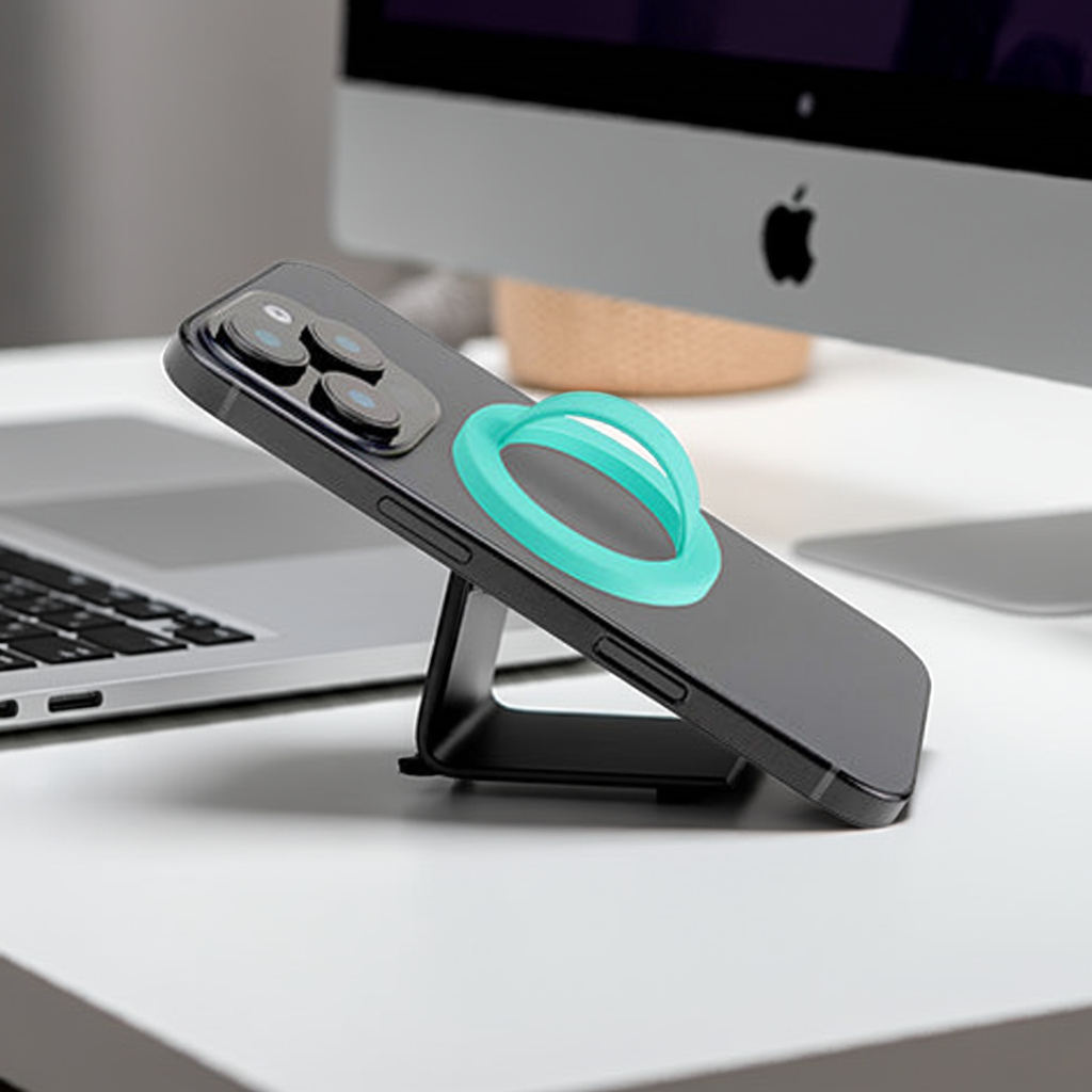 Anello magnetico smartphone verde acqua - MOKO