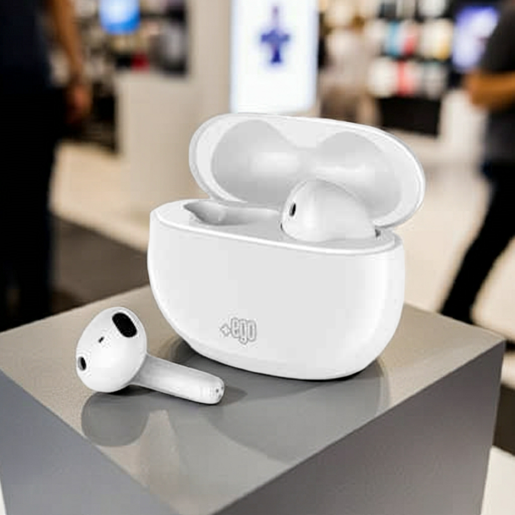 Auricolari wireless bianco di alta qualità per un suono potente - MOKO