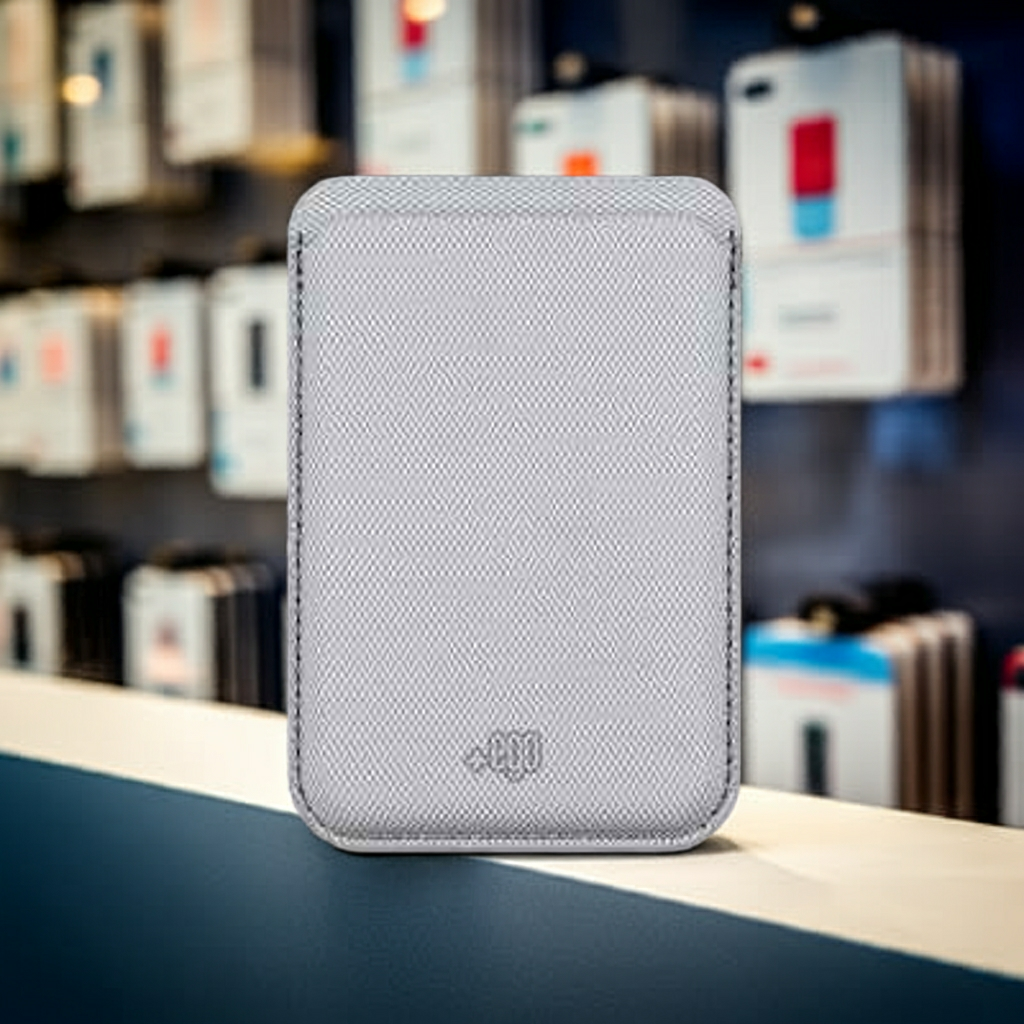 Wallet Magnetico grigio - MOKO