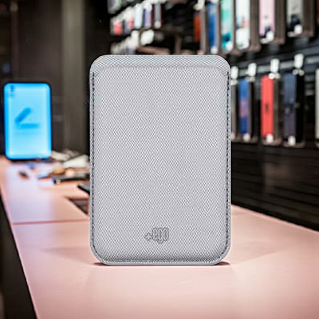 Wallet Magnetico grigio - MOKO