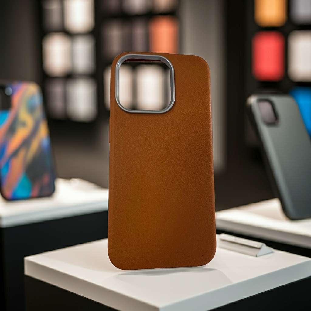 Cover colorata per iPhone 15 Pro - Marrone Elegante e Protettiva - MOKO