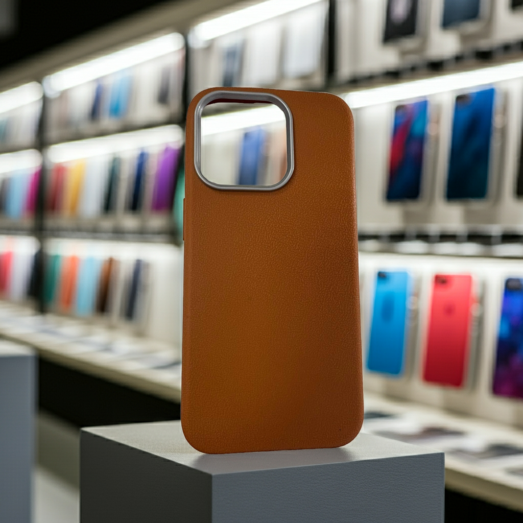 Cover colorata per iPhone 15 Pro - Marrone Elegante e Protettiva - MOKO