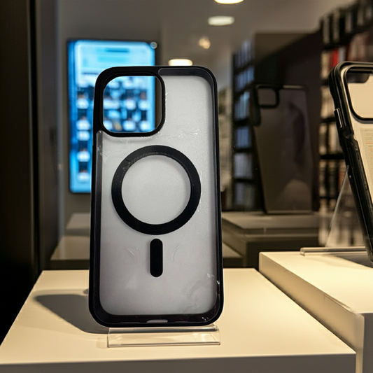 Cover trasparente iPhone 14 Pro Max MagSafe nero - MOKO