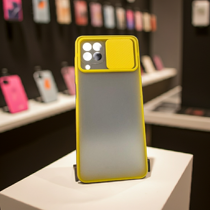 Cover semitrasparente Samsung Galaxy A22 4G - giallo - MOKO